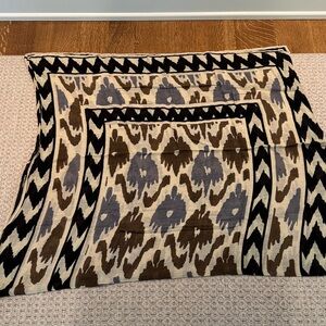 Theodora & Callum Brown and Gray Patterned Scarf